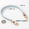 51 accesorios Correa pequeña de cuero PU Bolso de mano con clavo de hongo corto exquisito con boca de mujer Bolso de mano dorado Accesorios para bricolaje