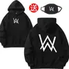 Conjunto de Tres Piezas + Mascarilla Alan Walker Alanwalker Mismo Estilo DJ Nicho Primavera y Otoño Sudadera con Capucha para Hombre Atractiva Moderna