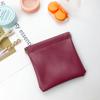 Bolsa de cuero para guardar toallas sanitarias, lápiz labial, metralla, estilo mini monedero de cuero PU, venta al por mayor