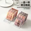 Paleta de Sombras Estuche de Polvo Estante de Almacenamiento Caja con Divisores Transparentes Estante de Maquillaje Organizador de Escritorio para Cosméticos Estante de Exhibición y Almacenamiento