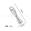 Colgante de Cono Afilado de Aleación Popular Transfronterizo Accesorios para Joyería DIY Pendientes de Aro Soldados de Cono Asimétrico Accesorios Colgantes