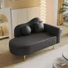 Salón de apartamento pequeño, sofá chaise longue de almacenamiento, sillón reclinable estilo europeo, dormitorio, mini tienda de ropa, área de descanso, individual, minimalista