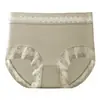 Pantis de seda helada para mujer con entrepierna de seda de morera, transpirables y finos para el verano, tangas de encaje sexys y cómodos de cintura alta para mujer