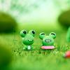 Micro Paisaje de Musgo Rana Mini Linda de Ojos Grandes Decoración DIY Accesorios para Colgar Granja Jardinería Paisajismo Xiaobaijia