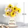Soporte de Flores de Boj Transfronterizo con Base Flores para Mamá Jarrón Regalo del Día de las Madres para Mamá