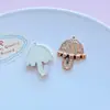 Accesorios decorativos estilo Chanel de dibujos animados con pedrería, perlas y forma de corazón para DIY: dijes para zapatos, pegatinas para teléfono, colgantes para bolsos y accesorios