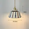 Novo Lustre Americano Transfronteiriço de Latão e Cerâmica, Simples e Elegante para Pousadas, Entradas, Balcões de Bar, Cabeceiras de Cama e Lojas de Roupas