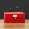 2025 Serie Rosa Hermosos Recuerdos Caja de Regalo Cumpleaños Boda Caja de Dulces Regalo para Novia Metal Portátil Regalo