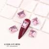 Pedras de Strass Rosa Sakura com Fundo Pontiagudo para Nail Art, Pedras de Strass de Formato Irregular, Decorações para Nail Art, Strass de Unha Coração Borboleta Diamante K9 Atacado