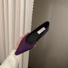 Zapatos de Salón de Satén con Punta Fina para Mujer, Nuevo Estilo Verano 2026, Boca Baja, Estilo Hada de Gama Alta, Zapatos de Abuela Suaves y de Suela Blanda