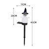 Linterna de Calabaza Diabólica Solar LED Halloween Patio Exterior Atmósfera Lámpara de Suelo Lámpara Decorativa Lámpara de Césped