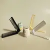 Peine Plegable Simple y Duradero, Portátil y Antiestático, con Dientes Densos y Separados, de Doble Cara, Peine Desechable de Hotel