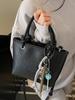 Gran oferta, bolso bandolera portátil sencillo con textura de lichi, estilo coreano, informal, elegante y combinable, para mujer