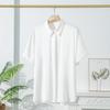 Nueva Camisa de Verano de Seda de Morera Pesada de Manga Corta para Mujer Color Sólido Cuello Cuadrado Superior Holgado Ropa de Commuter para Mujer Venta al por Mayor