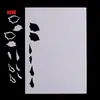 Cartón para envolver flores accesorios para el cabello bolsa de papel con dibujos accesorios papel adhesivo plantilla de papel casera cartón blanco corte de flores broche
