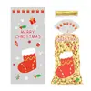 Bolsas de Doces de Natal em Estoque Sacos Planos Opp Celofane Grande Transparente Cesta de Flores para Presente Sacos de Embalagem para Festa de Frutas