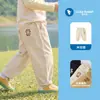 Outono 2026 Novas Roupas de Bebê Calças Compridas Primavera e Outono Calças Casuais para Crianças Bebês e Crianças Pequenas Cor Sólida Tendência