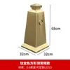 Cono de Carretera de Acero Inoxidable Cono Reflectante de Advertencia Rosa Dorado Barrera de No Estacionar Cubo para Helado Metal Cono de Carretera de Acero Inoxidable