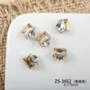 Productos Terminados de Azúcar para Uñas, Decoraciones de Pedrería Apiladas, Cristales Rectangulares K9 de Alta Calidad Súper Brillantes para Uñas, Moño