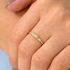 Anillo de Diseño de Diamante Zircón Estrella de Seis Puntas de Lujo Ligero Europeo y Americano para Mujer Anillo de Elemento Estrella de Personalidad Creativa Joyería Transfronteriza