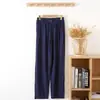 Leggings de Algodón y Seda para Mujer de Verano + Pantalones Casuales Rectos para Casa, Delgados, Sueltos, de Corte, Modernos y Versátiles