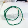 Colar de Malaquita Colar Feminino Simples Temperamento Personalidade Versátil Corrente da Clavícula Venda Direta da Fábrica Atacado Jade