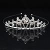 Tiara de Coroa Infantil, Acessório de Cabelo de Coroa de Liga de Metal para Menina, Adorno de Cabeça com Strass para Evento Dia das Crianças, Tiara de Cabelo Princesa Little Lulu