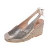 Sandalias de cuña con estampado de serpiente talla grande Amoi Amazon 2021