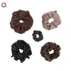 Qi Yue Temperamento Francés de Alta Gama Goma para el Pelo Estilo Intestino Grande para Mujeres Encaje Plisado Estilo Perezoso Banda de Goma de Alta Elasticidad Cuerda para el Pelo Accesorios para el Cabello