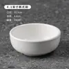 Tigela de Cerâmica Espessa com Listras Verticais, Tigela de Arroz Doméstica, Tigela Pequena, Tigela Pequena para Sopa, Estilo Minimalista Branco, Atacado para Hotéis e Restaurantes, Tigela para Molho