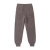 Calças de malha de lã pura 100% para meninos e meninas, calças soltas casuais simples, outono e inverno, novas calças de lã