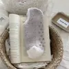 Meias curtas de fleece de coral que não soltam fiapos, meias antiderrapantes de silicone para chão, meias invisíveis de boca rasa femininas, espessadas para outono e inverno
