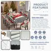 Funda Elástica Estampada para Asiento de Navidad Transfronteriza, Mantel Impermeable Adecuado para Decoración Festiva de Hogar, Restaurante, Hotel