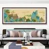 Puntada de Cruz Sala de Estar Pintura Famosa Paisaje Grande Hecho a Mano Nuevo 2024 Imagen Completa Estilo Bordado Completo Una Pieza Dropshipping