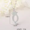 Accesorios de Collar con Letra de Zirconia Incrustada de Cobre Nuevo Transfronterizo Hip-Hop Doble Capa Corona Colgante de 26 Letras Inglesas