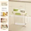 Contenedor portátil para almacenamiento de granos, frasco sellado de grado alimenticio, caja de conservación de granos, caja sellada a prueba de humedad para almacenamiento de alimentos secos en la cocina
