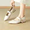 Sapatos Mary Jane Vermelhos Sapatos Femininos 2026 Novo Estilo Outono Elegantes Confortáveis Pés Não Cansados Combinam com Saias Novo Estilo Chinês Bico Fino Sapatilhas Femininas