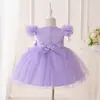 Ropa Infantil Transfronteriza Vestidos para Niñas Falda Tutú de Malla Bebé Vestido para Bebé de un Año Vestido de Boda Mariposa Vestido de Princesa Venta al por Mayor