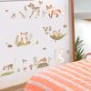 Ardilla paraíso de cuento de hadas Conejo Blanco Pegatina de pared animal de dibujos animados decoración habitación infantil papel tapiz removible KL36039