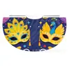 Capas Coloridas Personalizadas de Fábrica para Carnaval, Capas com Máscara de Pena Colorida para Crianças, Capas com Amarração Atacado