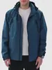 Cortavientos para Hombre Estilo Europeo y Americano Estilo Montaña al Aire Libre Bloques de Color Ropa de Trabajo con Capucha Casual Americano Chaqueta Cortavientos con Cremallera Chaqueta Impermeable