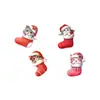 Transfronterizo nuevo 36 piezas de calcetines navideños lindos creativos decoración de patio de gato corazón cálido fiesta en casa colgante