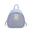 Mochila Fofa de Coelho com Bolinhas Estilo Coreano para Mulheres Design de Nicho Desenho Animado Mochila Escolar para Estudantes Mochila Versátil de Grande Capacidade
