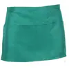 Avental Meio-Corpo Branco para Garçom, Multifuncional, com Três Bolsos, Sem Etiqueta, Resistente a Manchas, Avental para Churrasco, Multifuncional, Prático, Sem Mangas