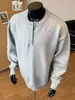Suéter para Hombre con Cuello Henry 2026, Capa Base Casual Primavera y Otoño, Prendas de Punto Elegantes para Hombre Estilo Americano, Modelo Otoño e Invierno