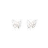 Pendientes de Mariposa Huecos de Aguja de Plata S999 Pendientes Dulces Lindos Hilo Personalidad Anti-caída Pendientes Libres Venta al por Mayor