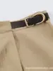Comércio exterior transfronteiriço, roupas femininas, novo modelo de outono, estilo europeu e americano, saia midi decorada com fivela, saia curta 5029155