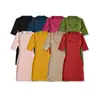 Vestido de Color Sólido con Cuello en U y Mangas Medias para Mujer, Vintage Sexy Elástico Ajustado, Ropa Exterior Hot Girl Deseo Puro, Vestido Corto Bodycon