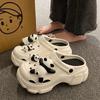 Zapatos de Cueva Famosos de Internet para Mujer Verano Ropa de Abrigo Sandalias Explosivas Suela Gruesa Punta Cerrada Playa Dos Formas de Usar Zapatos de Jardín EVA para Mujer