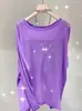 Camiseta Blusa Holgada, Ligera, Transpirable, con Abertura Delantera para Mujer, Estilo Verano 2026, Versátil, Estilo Relajado, Top Ligeramente Transparente, Protección Solar UPF50